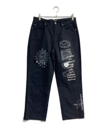 HUF×SMASHING PUMPKINS（ハフ×スマッシング パンプキンズ）の古着「MUZZLE 5-POCKET PANT　PT00324　ブラック」｜ブラック