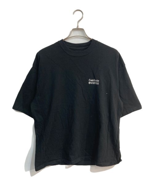 FreshService（フレッシュサービス）FreshService (フレッシュサービス) VIBTEX S/S CREW NECK TEE ブラック サイズ:Mの古着・服飾アイテム