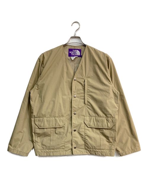 THE NORTHFACE PURPLELABEL（ザ・ノースフェイス パープルレーベル）THE NORTHFACE PURPLELABEL (ザ・ノースフェイス パープルレーベル) Midweight 65/35 Hopper Field Cardigan　NP2102N　ホッパーフィールドカーディガン ベージュ サイズ:Lの古着・服飾アイテム