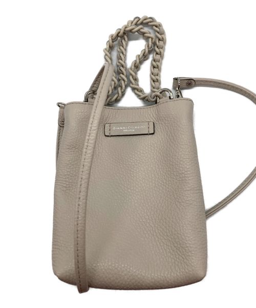 GIANNI CHIARINI（ジャンニ キアリーニ）GIANNI CHIARINI (ジャンニ キアリーニ) CAMILLA MINI BAG ベージュの古着・服飾アイテム