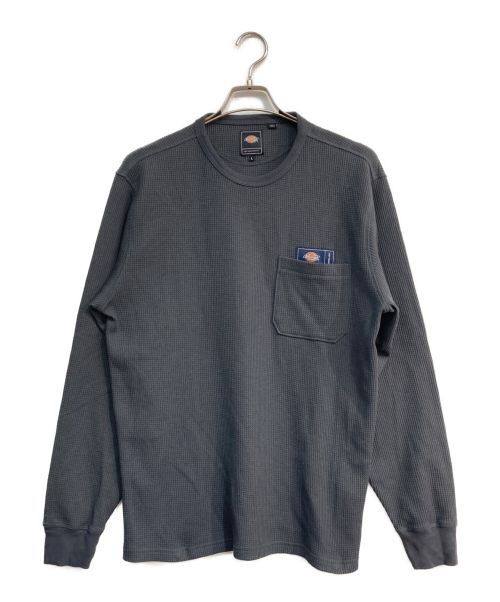 POP TRADING COMPANY（ポップトレーディングカンパニー）POP TRADING COMPANY (ポップトレーディングカンパニー) Dickies (ディッキーズ) WAFFLE LS グレー サイズ:Lの古着・服飾アイテム