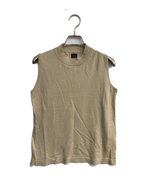 BATONER（バトナ―）BATONER (バトナ―) HIGHTWIST COTTON SILK SLEEVELESS　BN-20SL-031 ベージュ サイズ:1の古着・服飾アイテム