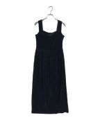 Ron Hermanロンハーマン）の古着「Velour Gather Dress　3410300328」｜ネイビー