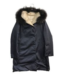 WEEKEND Max Mara（ウィークエンド マックスマーラ）の古着「リバーシブルダウンコート　548617730」｜ネイビー×ベージュ