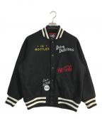 ATMOS LAB×Coca Colaアトモスラボ×コカコーラ）の古着「DRINK DELICIOUS VARSITY JACKET」｜ブラック