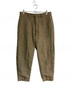 Graphpaperグラフペーパー）の古着「Tweed Kibata Pants　GM193-40047」｜ベージュ