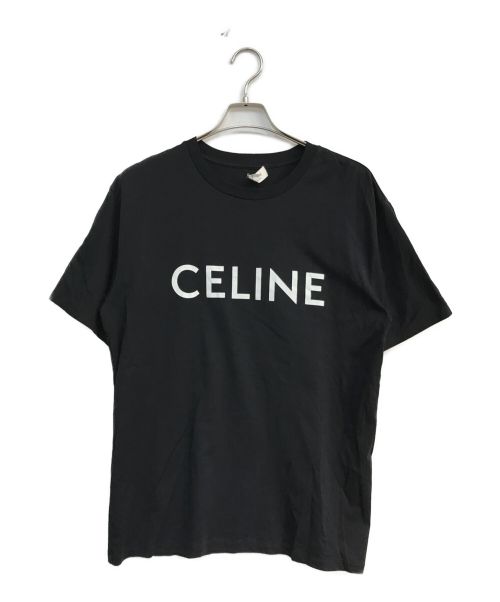 CELINE（セリーヌ）CELINE (セリーヌ) ルーズTシャツ　2X681671Q　ロゴプリント ブラック サイズ:Sの古着・服飾アイテム