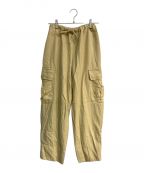 6(ROKU) BEAUTY&YOUTHロク ビューティーアンドユース）の古着「FLANO MIRITARY MOTIF PANTS　8614-202-0545」｜イエロー