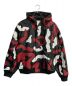 Supreme（シュプリーム）の古着「Camo Leather Hooded Jacket フーデッド レザージャケット」｜ブラック