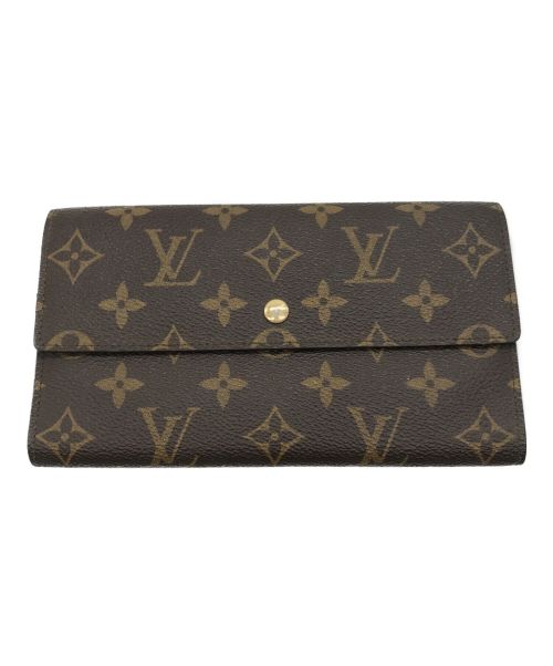 LOUIS VUITTON（ルイ ヴィトン）LOUIS VUITTON (ルイ ヴィトン) 3つ折り財布　長財布　ポルトトレゾール　M61215　モノグラム ブラウンの古着・服飾アイテム