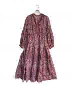 ne quittez pas×nano・universeヌキテパ×ナノ・ユニバース）の古着「COTTON ETHNIC PRINT DRESS　010492094NU　総柄ワンピース」｜ピンク