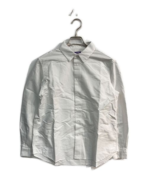 THE NORTHFACE PURPLELABEL（ザ・ノースフェイス パープルレーベル）THE NORTHFACE PURPLELABEL (ザ・ノースフェイス パープルレーベル) Cotton Polyester OX Shirt　NTW3119N ホワイト サイズ:M 未使用品の古着・服飾アイテム