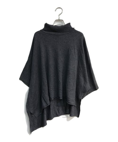 mizuiro-ind（ミズイロインド）mizuiro-ind (ミズイロインド) poncho like high neck P/O グレー サイズ:-の古着・服飾アイテム