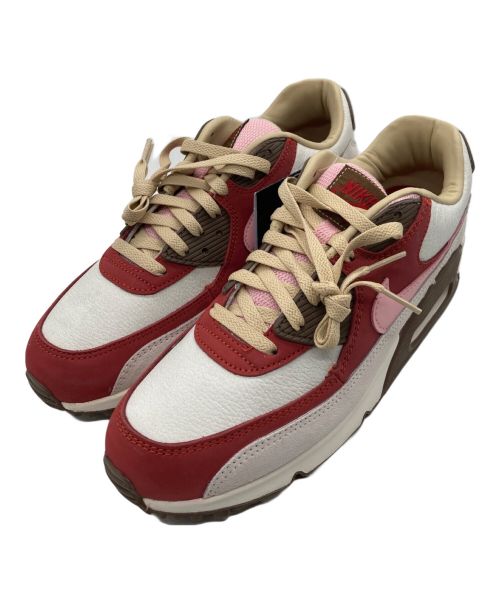 NIKE（ナイキ）NIKE (ナイキ) AIR MAX 90 NRG　CU1816-100　ベージュ×レッド ベージュ サイズ:27 未使用品の古着・服飾アイテム