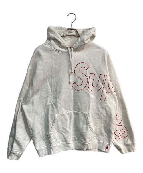 SUPREME（シュプリーム）SUPREME (シュプリーム) Reflective Hooded Sweatshirt ホワイト サイズ:Lの古着・服飾アイテム