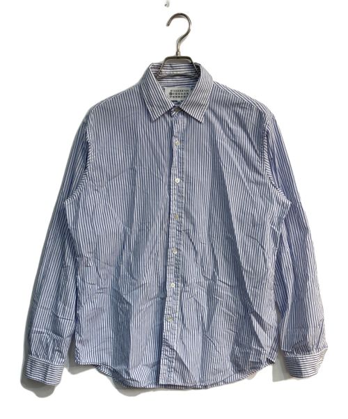 Maison Margiela（メゾンマルジェラ）Maison Margiela (メゾンマルジェラ) ストライプシャツ　S50DL0493 S54838 ホワイト×ブルー サイズ:40の古着・服飾アイテム
