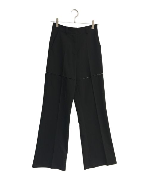 melt the lady（メルトザレディ）MELT THE LADY (メルトザレディ) hook slit slacks pants ブラック サイズ:Mの古着・服飾アイテム