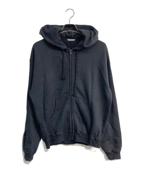 AURALEE（オーラリー）AURALEE (オーラリー) SMOOTH SOFT SWEAT ZIP PARKA　23SS　A23SP01TU ブラック サイズ:4の古着・服飾アイテム