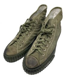 VISVIM（ビズビム）の古着「KIEFER MID FORAGE ハイカットスニーカー 21AW 0121201001004　ユーズド加工」｜オリーブ