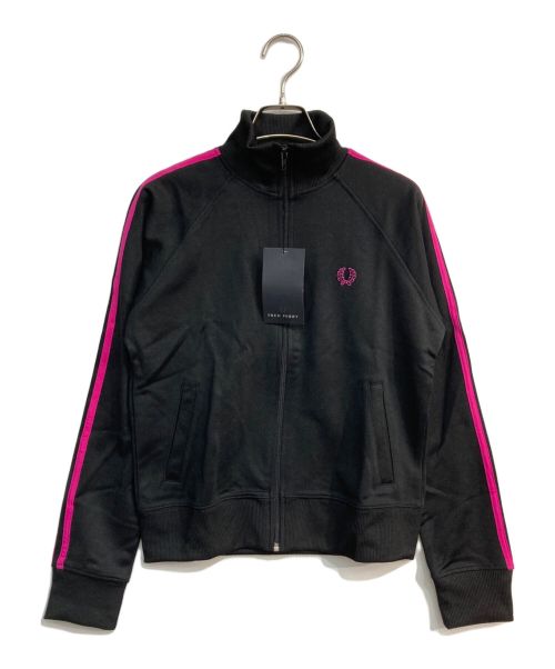 FRED PERRY（フレッドペリー）FRED PERRY (フレッドペリー) トラックジャケット ブラック×ピンク サイズ:12の古着・服飾アイテム