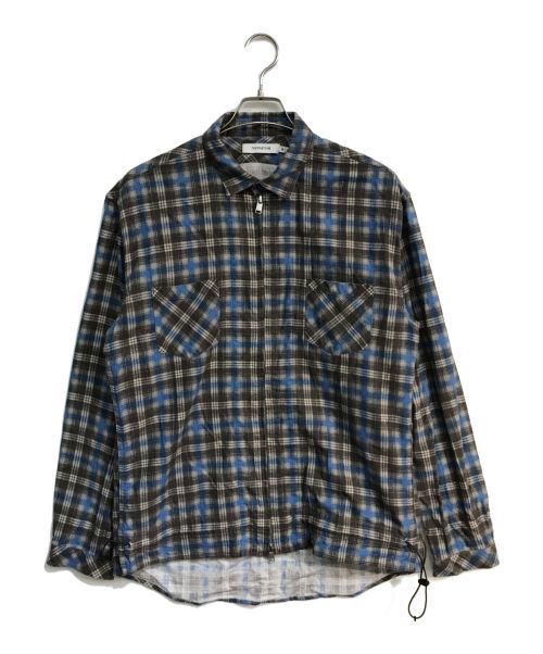 nonnative（ノンネイティブ）nonnative (ノンネイティブ) WORKER SHIRT JACKET　NN-SJ3705 ブラウン×ブルー サイズ:2の古着・服飾アイテム