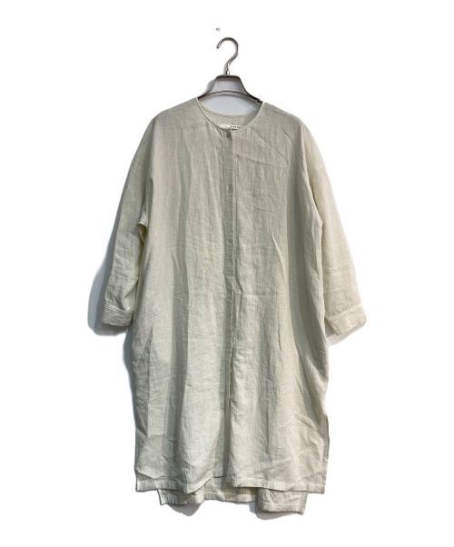 evam eva（エヴァムエヴァ）evam eva (エヴァムエヴァ) water linen one-piece　E241T063 アイボリー サイズ:-の古着・服飾アイテム