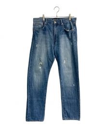 stussy（ステューシー）の古着「バックポケットプリントデニムパンツ　ROUGH RUGGED DENIM」｜インディゴ