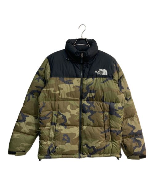 THE NORTH FACE（ザ ノース フェイス）THE NORTH FACE (ザ ノース フェイス) ノベルティーヌプシジャケット　ND91842 ブラック×カーキ サイズ:XXLの古着・服飾アイテム