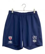 UMBRO×X-LARGEアンブロ×エクストララージ）の古着「SOCCER SHORTS　101242031024」｜ネイビー