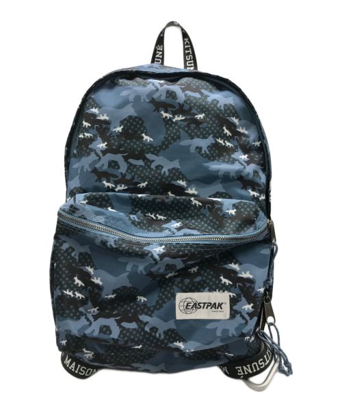 EASTPAK（イーストパック）EASTPAK (イーストパック) maison kitsune (メゾンキツネ) コラボリュック　12T-02781417　総柄 ネイビー サイズ:-の古着・服飾アイテム