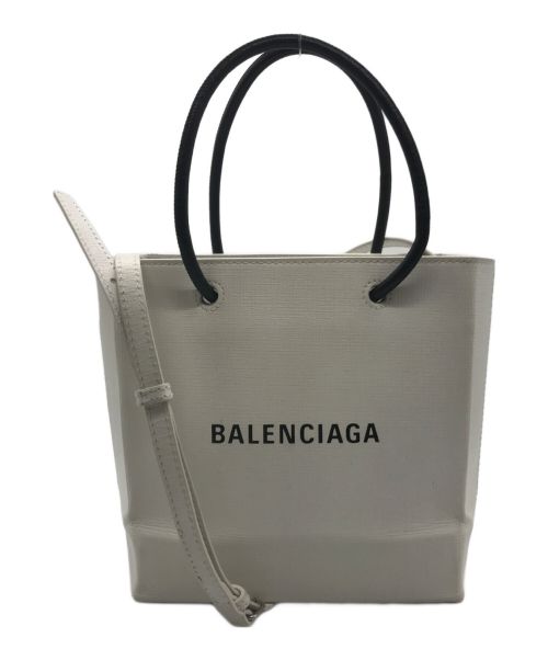 BALENCIAGA（バレンシアガ）BALENCIAGA (バレンシアガ) ショッピングトート XXS　572411 ホワイト サイズ:-の古着・服飾アイテム