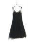 Her lip to（ハーリップトゥ）の古着「Lace Trimmed Satin Cami Dress　HER1911101」｜ブラック
