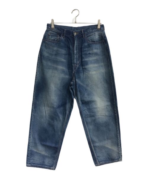 UNFIL（アンフィル）unfil (アンフィル) 2oz cotton denim 5pocket wide tapered pants　WOSP-UM203 インディゴ サイズ:4の古着・服飾アイテム