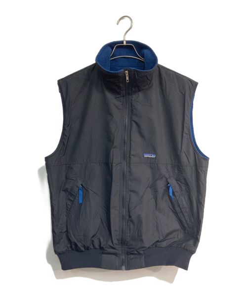 Patagonia（パタゴニア）Patagonia (パタゴニア) シェルドシンチラ フリースベスト 	00’S　28501 ブラック×ブルー サイズ:Lの古着・服飾アイテム