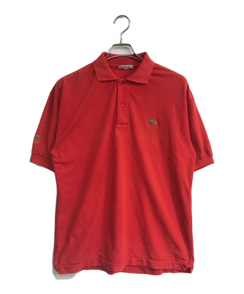 CHEMISE LACOSTE（シュミーズ ラコステ）CHEMISE LACOSTE (シュミーズ ラコステ) ポロシャツ 70s フランス製　フレラコ レッド サイズ:XXLの古着・服飾アイテム