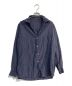 MUSE de Deuxieme Classe（ミューズ ドゥーズィエム クラス）の古着「silk wash シャツ　23050500402010　スキッパーシャツ」｜ネイビー