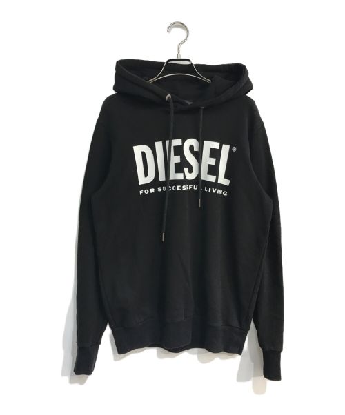 DIESEL（ディーゼル）DIESEL (ディーゼル) プルオーバーパーカー ブラック サイズ:Sの古着・服飾アイテム