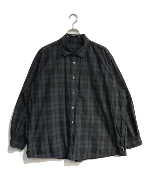 BROCHURE（ブローシュアー）BROCHURE (ブローシュアー) GENERALLY SHIRTS　221-02 グレー サイズ:Lの古着・服飾アイテム