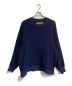 WHITE MOUNTAINEERING（ホワイトマウンテ二アニング）の古着「RASCHEL RAGLAN OVER SIZED PULLOVER　23SS 　WM2371510」｜ネイビー