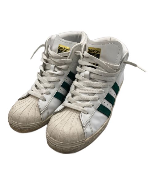 adidas（アディダス）adidas (アディダス) PRO MODEL 80S　BB2248 ホワイト×グリーン サイズ:26cmの古着・服飾アイテム