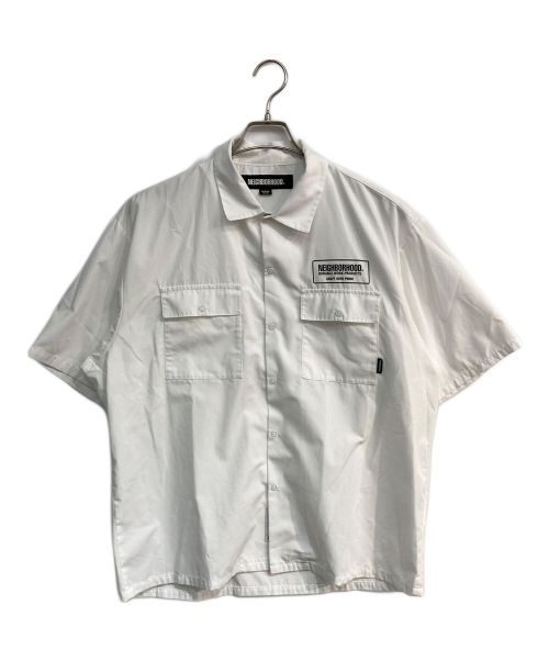 NEIGHBORHOOD（ネイバーフッド）NEIGHBORHOOD (ネイバーフッド) CLASSIC WORK SHIRT SS 	23SS 　231TSNH-SHM02 ホワイト サイズ:Mの古着・服飾アイテム