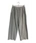 MAISON SPECIAL（メゾンスペシャル）の古着「Crush Sweat Prime-Wide Pin tuck Easy Pants　11249461301」｜グレー