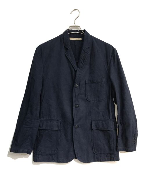 BONCOURA（ボンクラ）BONCOURA (ボンクラ) ヘリンボーンワークジャケット インディゴ サイズ:40の古着・服飾アイテム