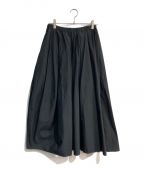 nagonstansナゴンスタンス）の古着「asymmetry elastic tack skirt　470GS931-0970」｜ブラック