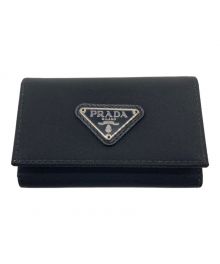 PRADA（プラダ）の古着「キーケース　	M222　PORTACHIAVI 6 GANC」｜ブラック