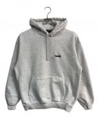 700FILLセブンハンドレッドフィル）の古着「Embroidered Small Payment Logo Hoodie　ロゴ刺繍パーカー」｜グレー