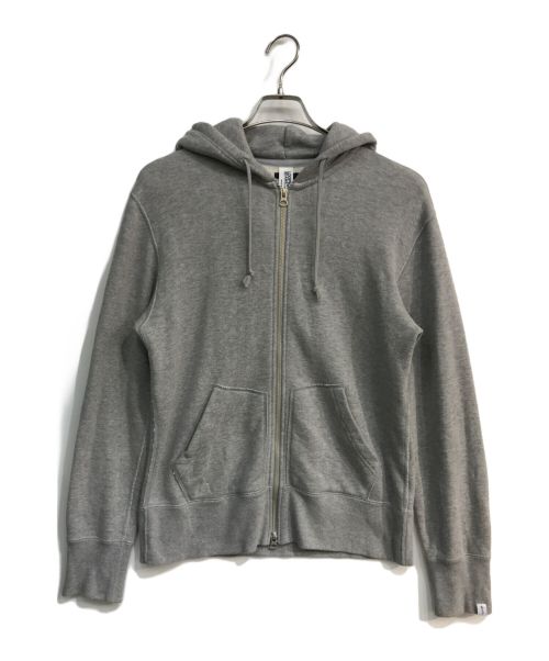 LOOPWHEELER（ループウィラー）LOOPWHEELER (ループウィラー) BEAMS PLUS (ビームスプラス) 別注 Slim Zip Sweat Hoody グレー サイズ:Lの古着・服飾アイテム