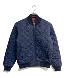 FRED PERRY×LAVENHAM（フレッドペリー×ラベンハム）の古着「キルティングジャケット　SJ5201」｜ネイビー