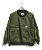 WTAPSダブルタップス）の古着「RATINE SMOCK JACKET　202BRDT-JKM08」｜オリーブ