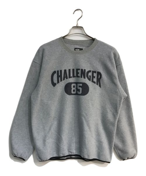 CHALLENGER（チャレンジャー）CHALLENGER (チャレンジャー) C/N COLLEGE FLEECE　CLG-CS 023-005 グレー サイズ:Mの古着・服飾アイテム